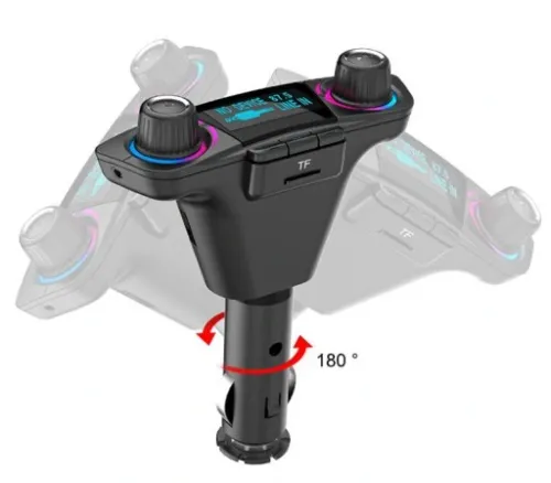 TRANSMITER FM BLUETOOTH 5.0 USB WIELOFUNKCYJNY 8w1 na Arena.pl