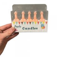 świeczki party penis candles 5pcs pack flesh