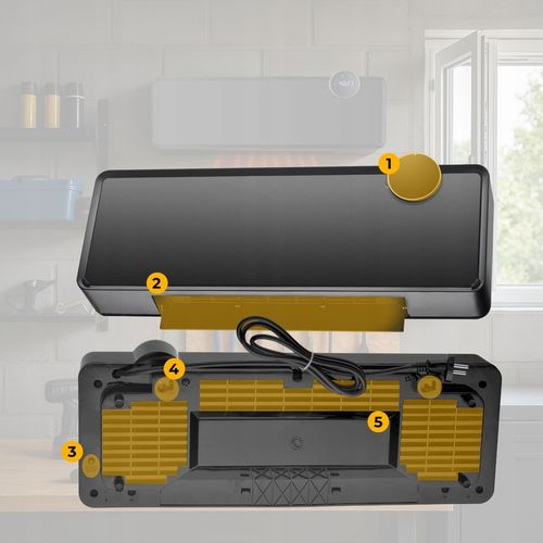 Kurtyna powietrzna szklana GlassAir 2000W grzejnik elektryczny WiFi na Arena.pl