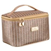 elegancka kosmetyczka damska z organizerem na pędzle - peterson