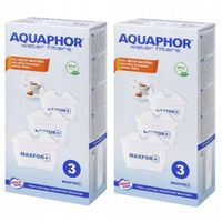 ZESTAW 6 WKŁADÓW FILTRUJĄCYCH AQUAPHOR MAXFOR PLUS