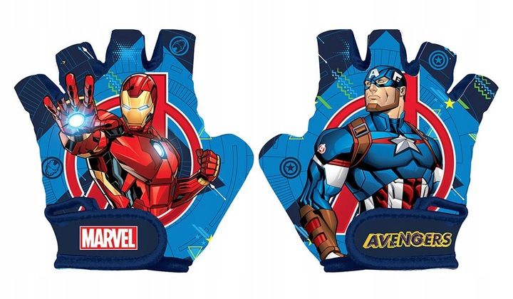 4x ochraniacze kask rowerowy rękawiczki na rower Avengers Ironman Kapitan A zdjęcie 6