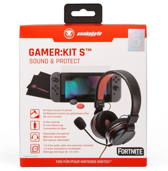 snakebyte Gamer:Kit S słuchawki dla graczy z akcesoriami Nintendo Switch na Arena.pl