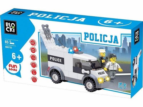 Blocki Klocki Policja 85 elementów - Auto policyjne na Arena.pl
