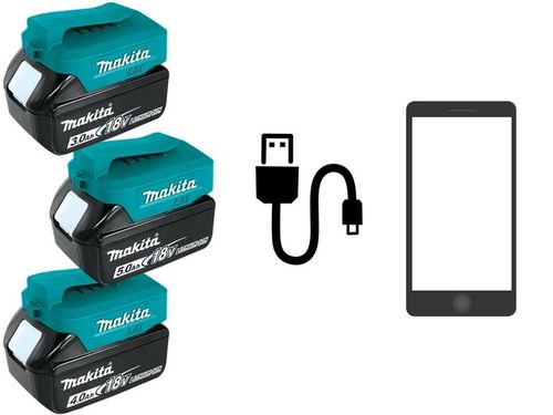 MAKITA Adapter ładowarka 2 x USB powerbank 18V 14,4V LXT ADP05 na Arena.pl
