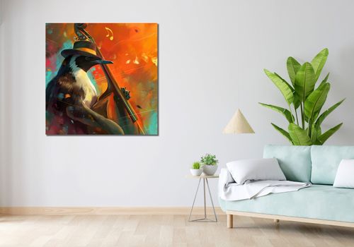 Obraz 100x100cm Pingwinia Nuta na Arena.pl