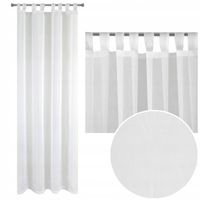 Firana gotowa na szelkach LUCY 140x250 Eurofirany biała