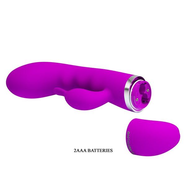 Ekskluzywny Wibrator Silikonowy Ze Stymulatorem Łechtaczki - Pretty Love Hilda zdjęcie 8