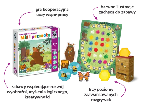 Miś i pszczoły. Gra kooperacyjna na Arena.pl