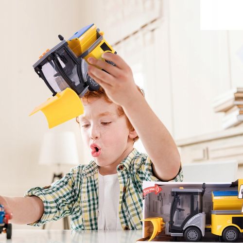 AUTO POJAZD ODŚNIEŻARKA DO ŚNIEGU SPYCHACZ ULICZNY LED DŹWIĘK NA BATERIE na Arena.pl