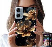 ETUI DO MOTOROLA MOTO G85 5G - PIĘKNE WZORY KWIATÓW, PLECKI, FUTERAŁ