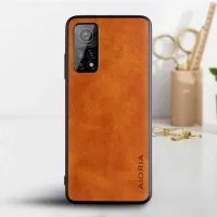 Etui AIORIA Vintage LEATHER do Xiaomi Mi 10T / Mi 10T Pro pomarańczowy
