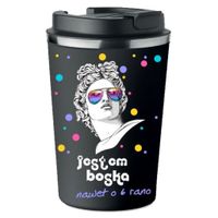 KUBEK TERMICZNY Premium czarny prezent Dzień Kobiet JESTEM BOSKA KT_446_cz