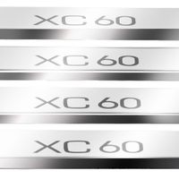 Listwa progowa VOLVO XC60 MK2 Stal nierdzewna 304 połysk z czarnymi literam