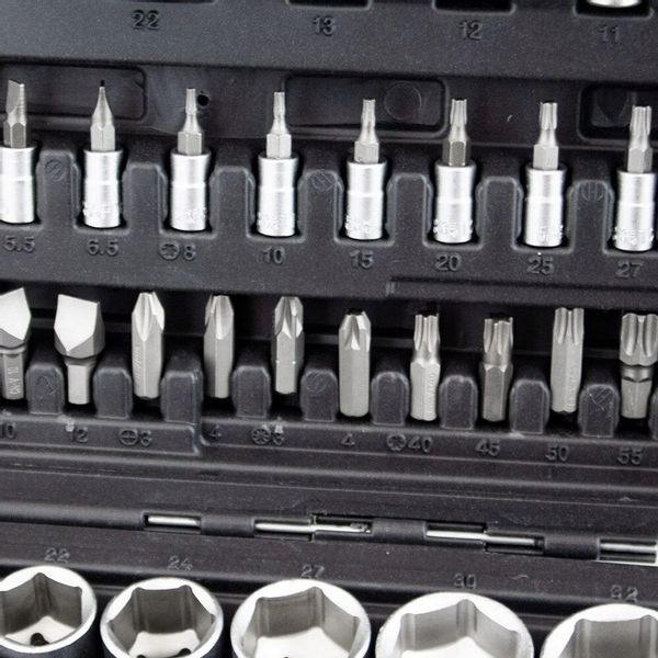 Zestaw Kluczy Nasadowych w Walizce Grzechotka 108 Elementów zdjęcie 6