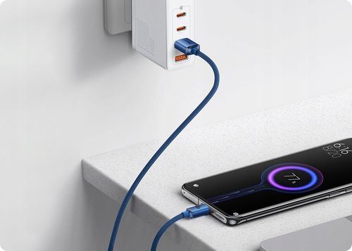 WZMACNIANY KABEL PRZEWÓD BASEUS USB USB-C 100W 6A 2M SZYBKIE ŁADOWANIE na Arena.pl