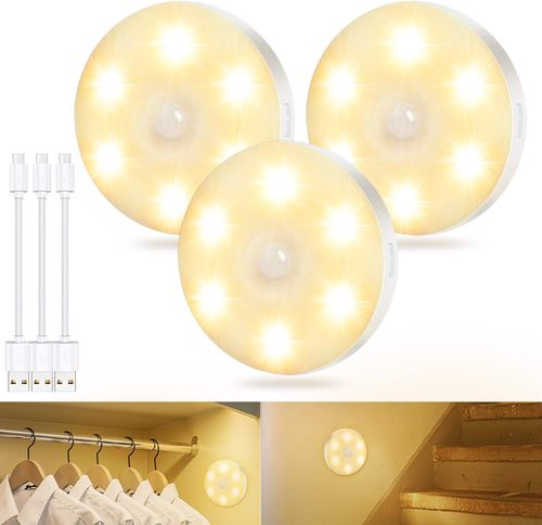 Lampka nocna LED czujnik ruchu i zmierzchu 3szt na Arena.pl