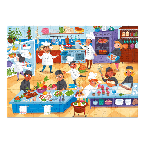 Puzzle Edukacyjne "Zawody Kucharz" 150 Elementów Układanka na Arena.pl