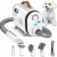 Zestaw do pielęgnacji psa kota odkurzacz trymer szczotka 6w1 MPM MOD-1000