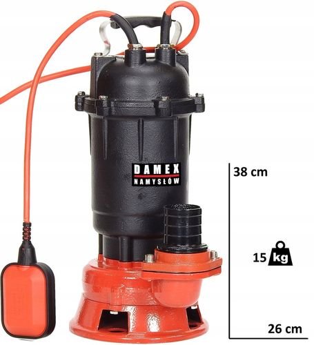 POMPA P3000+ DO WODY BRUDNEJ ŚCIEKÓW SZAMBA ROZDRABNIACZ 100%MIEDŹ na Arena.pl