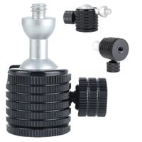 Głowica KULOWA 360 Gwint 1/4" na 1/4" Uchwyt Statyw Aluminium Czarna 45 mm