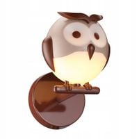 Kinkiet Milagro OWL 1x20W G9 Brązowy/Biały IP20