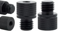 Adapter tuleja redukcja M12 na 1/4" statywowa aluminiowa czarna 23 mm