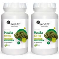 Aliness MASTIKA ŻYWICA 500 mg 2 x 60 kap Helicobacter PYLORI Żołądek Jelita