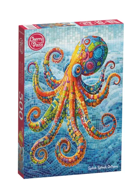 Puzzle 500 elementów. Plusk, plusk, ośmiornica 20234 zdjęcie 1