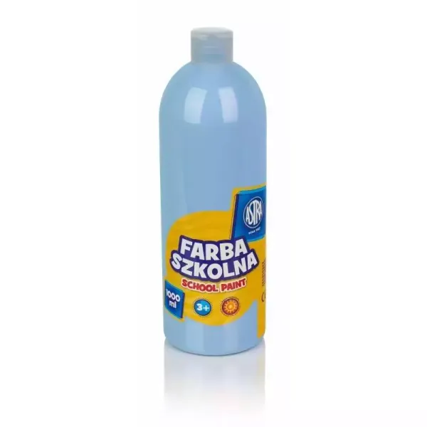 Farba szkolna błękitna 1000ml ASTRA zdjęcie 1