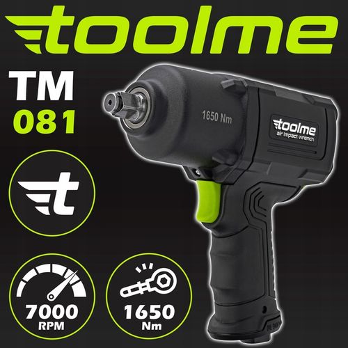 UDAROWY klucz pneumatyczny 1650Nm TOOLME kompozytowy do kół Z UDAREM 1/2 " na Arena.pl
