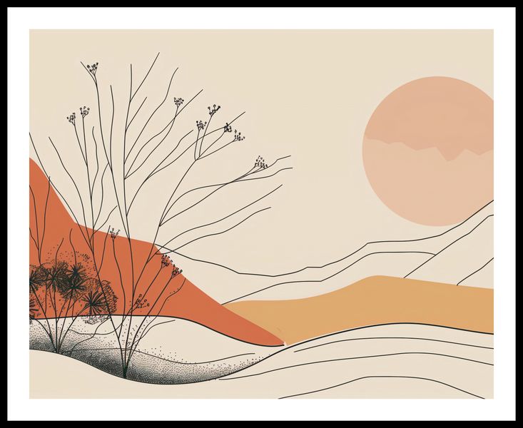 Plakat 76x60,5cm Pustynna Wydma zdjęcie 3