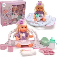 Lalka sikająca z nocnik Bobas mówi płacze mata nosidełko