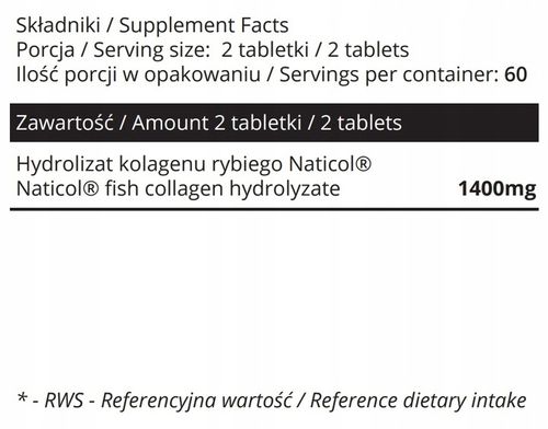 SOWELO COLLAGEN RYBI KOLAGEN NatiCol 120 TABLETEK na Arena.pl