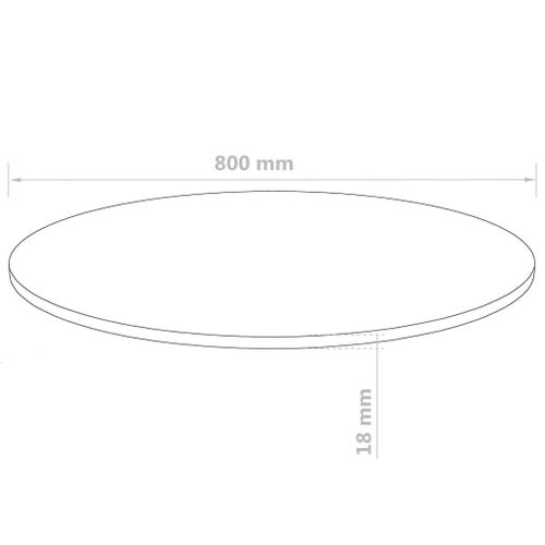 BLAT DO STOŁU OKRĄGŁY MDF 800x18mm na Arena.pl