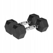 Hantle żeliwne gumowane HEX 2x4kg Rebel hexagonalne zestaw 8kg SOLIDNE