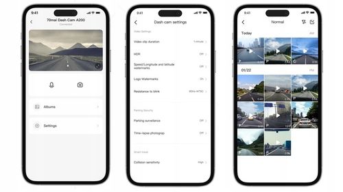 Kamera samochodowa 70mai A200 Wideorejestrator HDR + moduł parking UP03 na Arena.pl