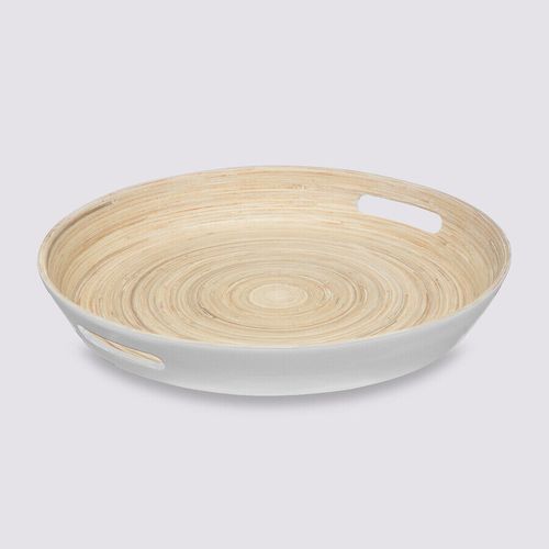 Taca Modern 42cm biała bambusowa na Arena.pl