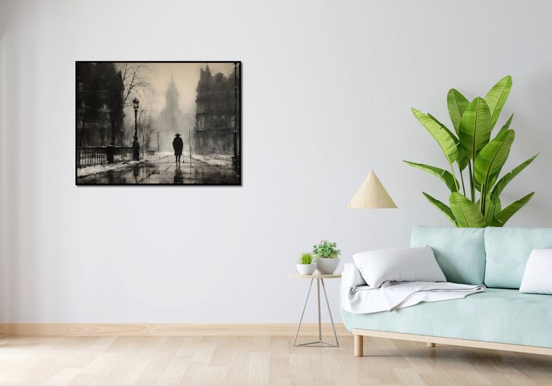 Plakat 100x75cm Mgła nad Londynem zdjęcie 4