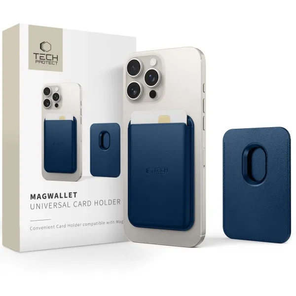 Etui Tech-Protect MagWallet Magsafe - niebieskie zdjęcie 1