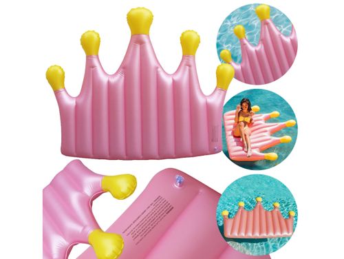 Materac dmuchany korona 145x195cm do pływania na wakacje plaże basen wodę na Arena.pl