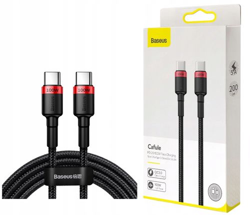 BASEUS KABEL USB-C TYPE-C PD 100W QUICK CHARGE 3.0 na Arena.pl