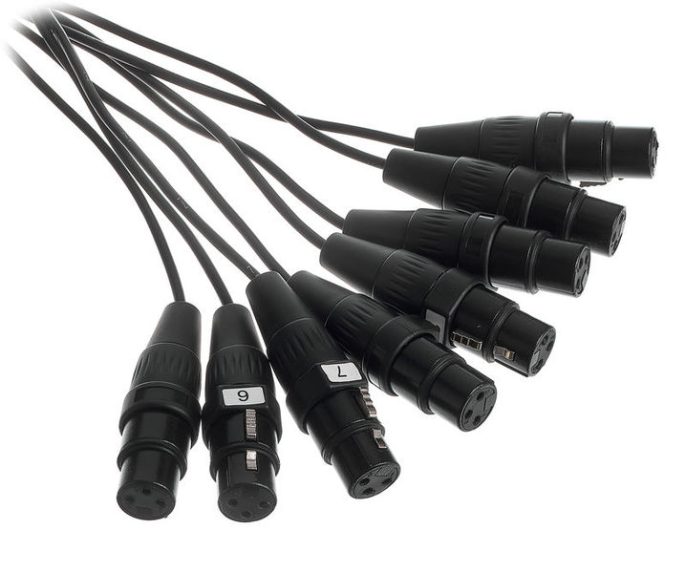 Kabel wieloparowy multicore audio mikrofonowy 8x XLR 10 m the sssnake zdjęcie 4