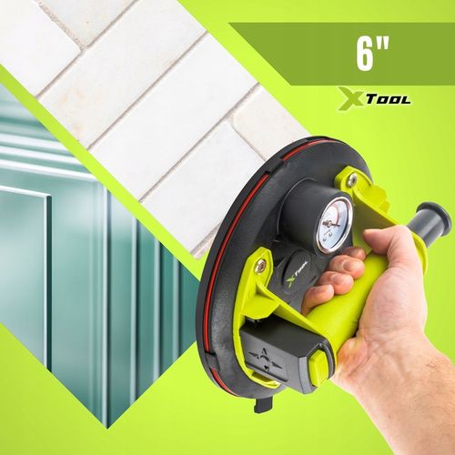 PRZYSSAWKA DO PŁYTEK PRÓŻNIOWA Z POMPKĄ MANOMETR UCHWYT do SZYB GLAZURY 120 na Arena.pl