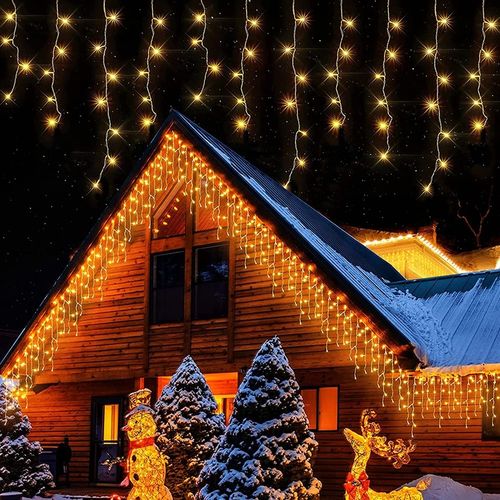 LAMPKI ZEWNĘTRZNE SOPLE CHOINKOWE 500 LED ŚWIATEŁKA ŚWIĄTECZNE +FLASH 22.5M na Arena.pl