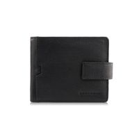 portfel męski mały skórzany czarny rfid brodrene g-109mn/bl