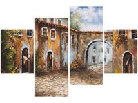 140CM 70 OBRAZ UROKLIWA ULICZKA ŚCIENNY