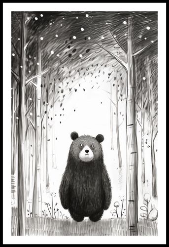 Plakat 53x81cm Ciekawski Miś na Arena.pl