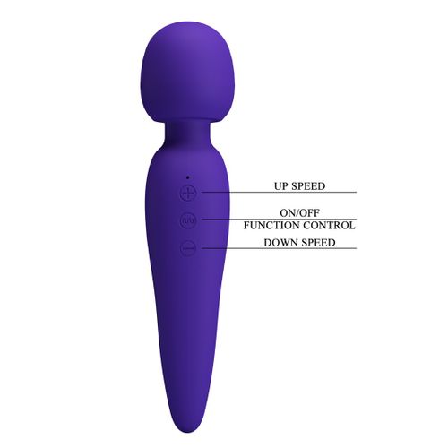 Masażer Meredith Purple 21,5Cm Pretty Love na Arena.pl