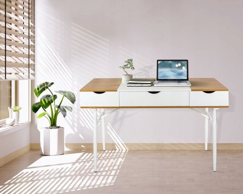 biurko eleganckie do gabinetu biura szuflada nowoczesne duże komputerowe na Arena.pl